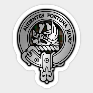 Clan MacKinnon Crest & Hunting Tartan Sticker